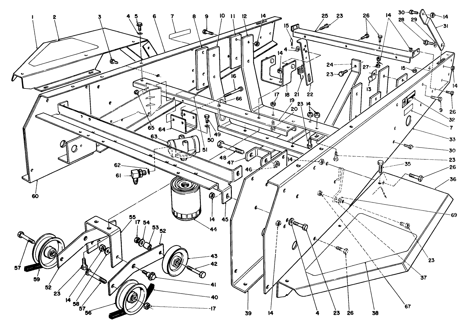 Frame & Jackshaft Assembly