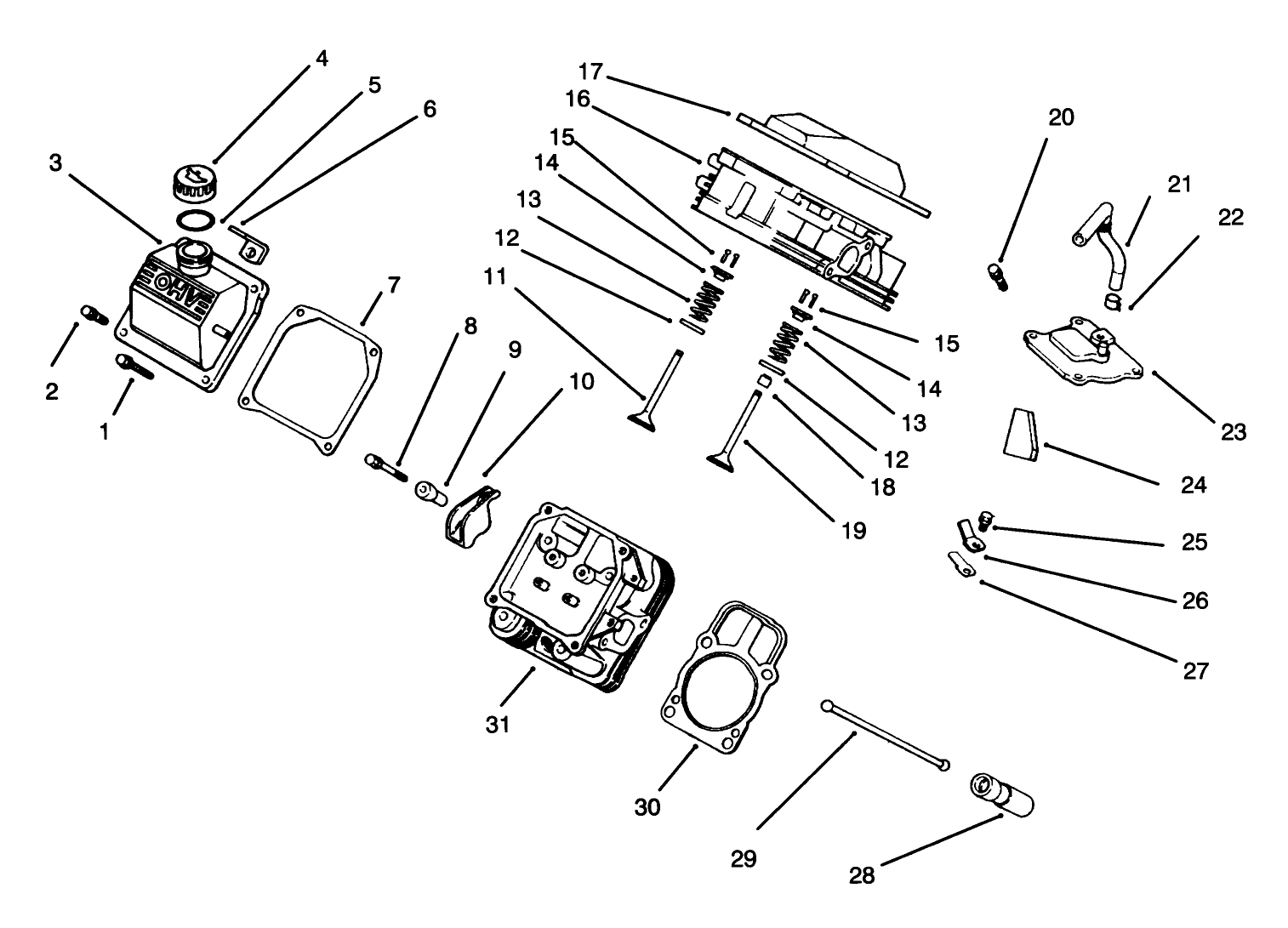 Cylinder Head, Valve & Breather