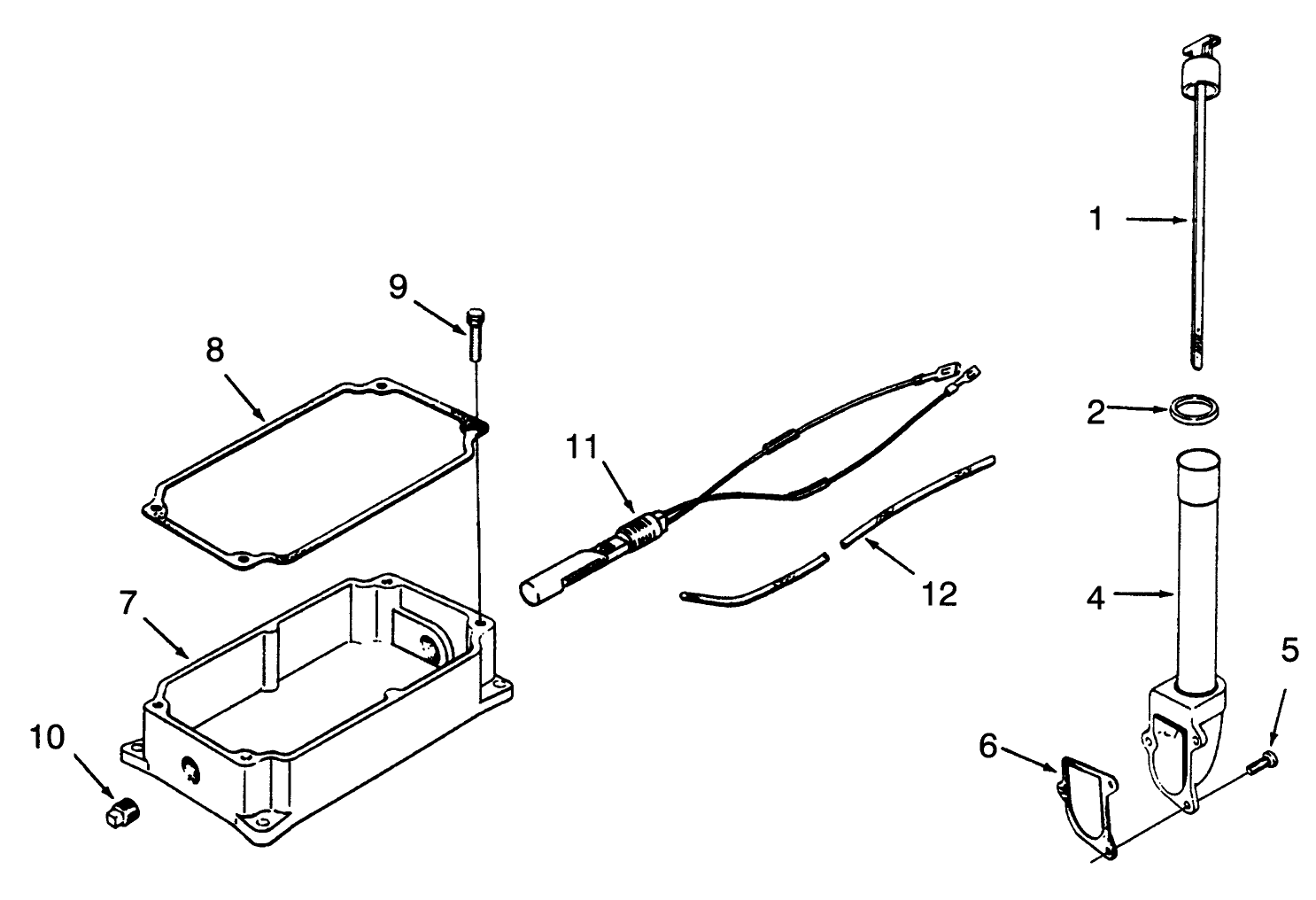 Oil Pan And Dipstick