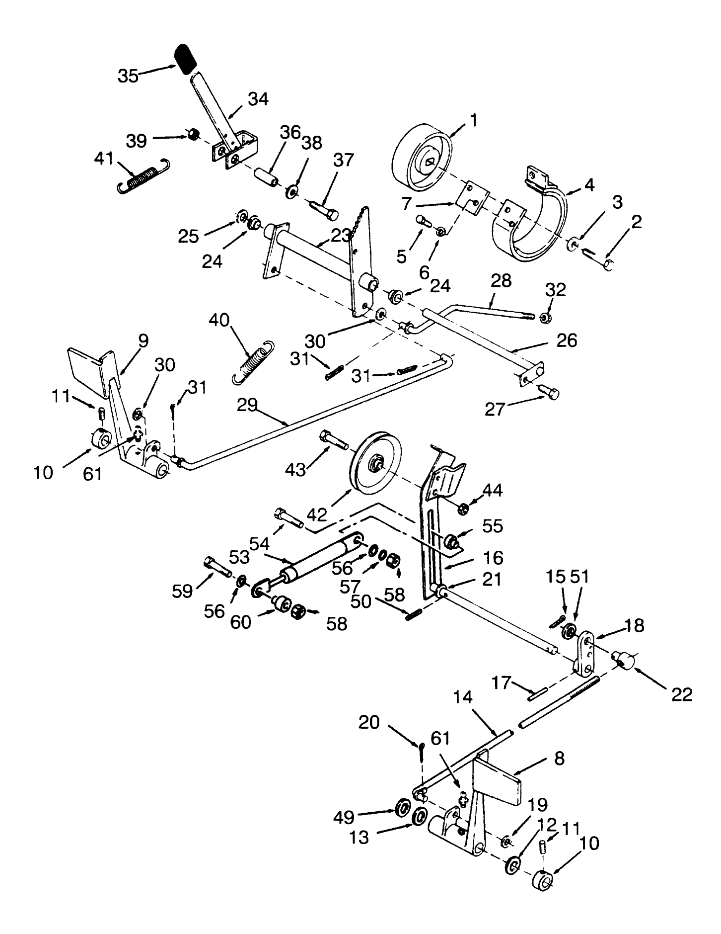 Clutch, Brake And Speed Control Linkage