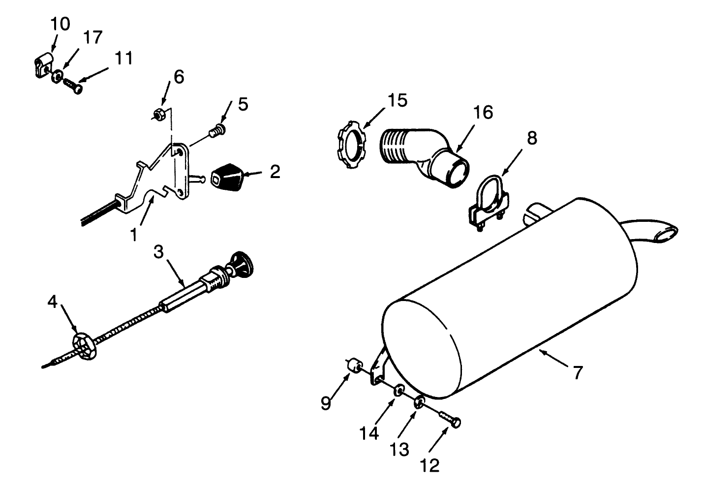 Throttle Choke And Exhaust