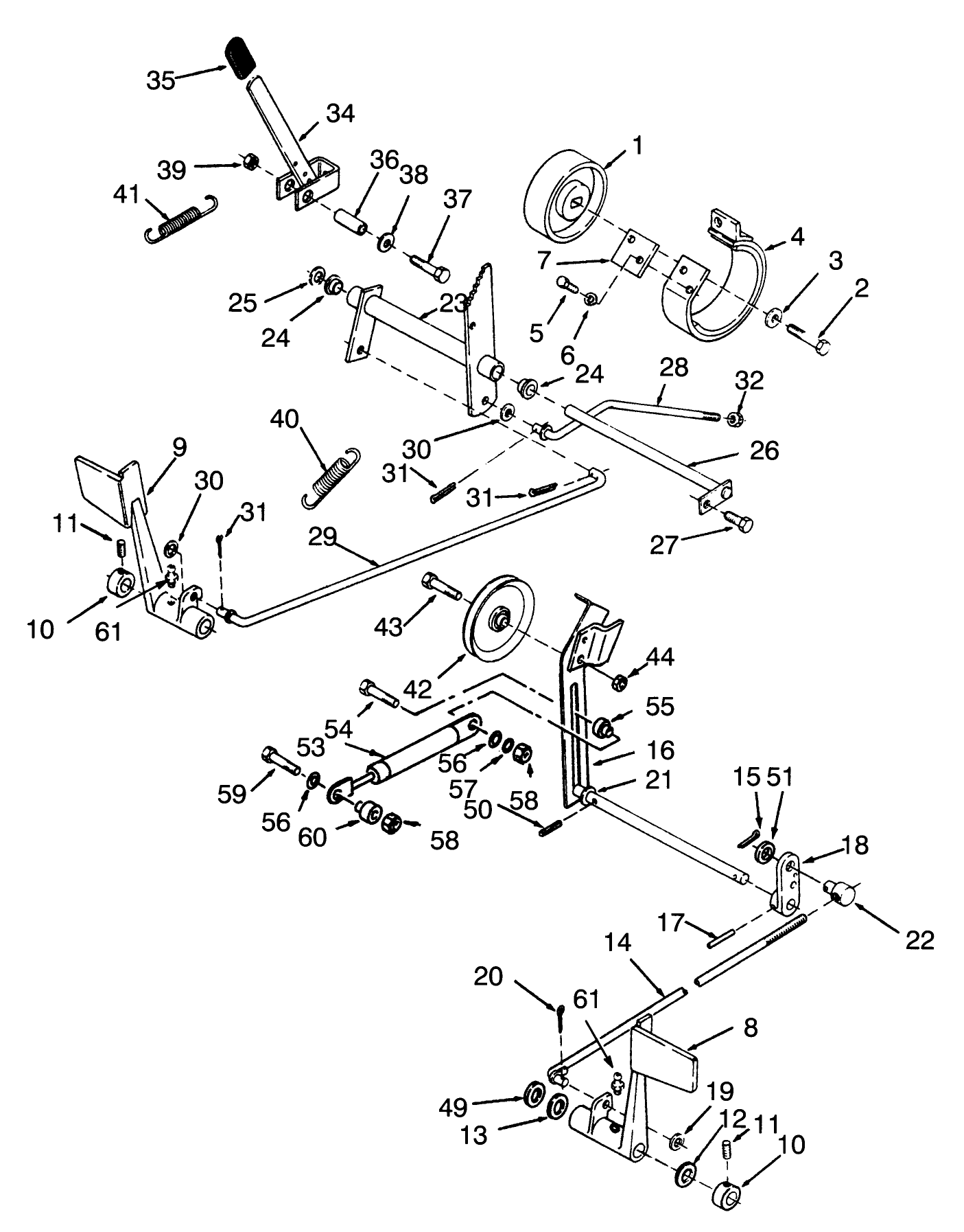 Clutch, Brake And Speed Control Linkage
