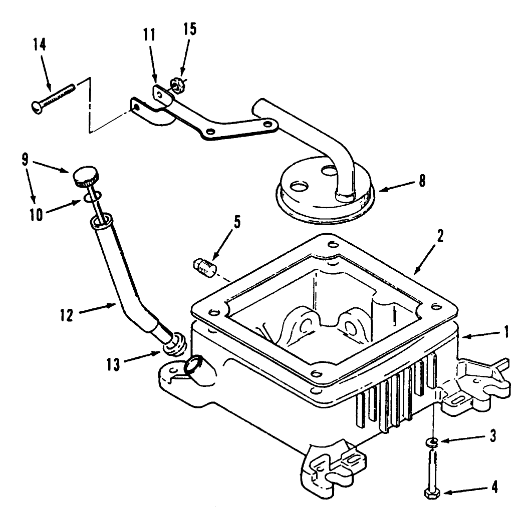 Oil Base And Fill Tube And Bracket