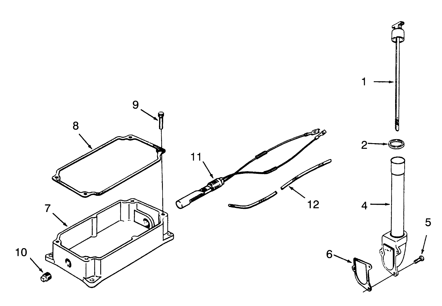 Oil Pan And Dipstick