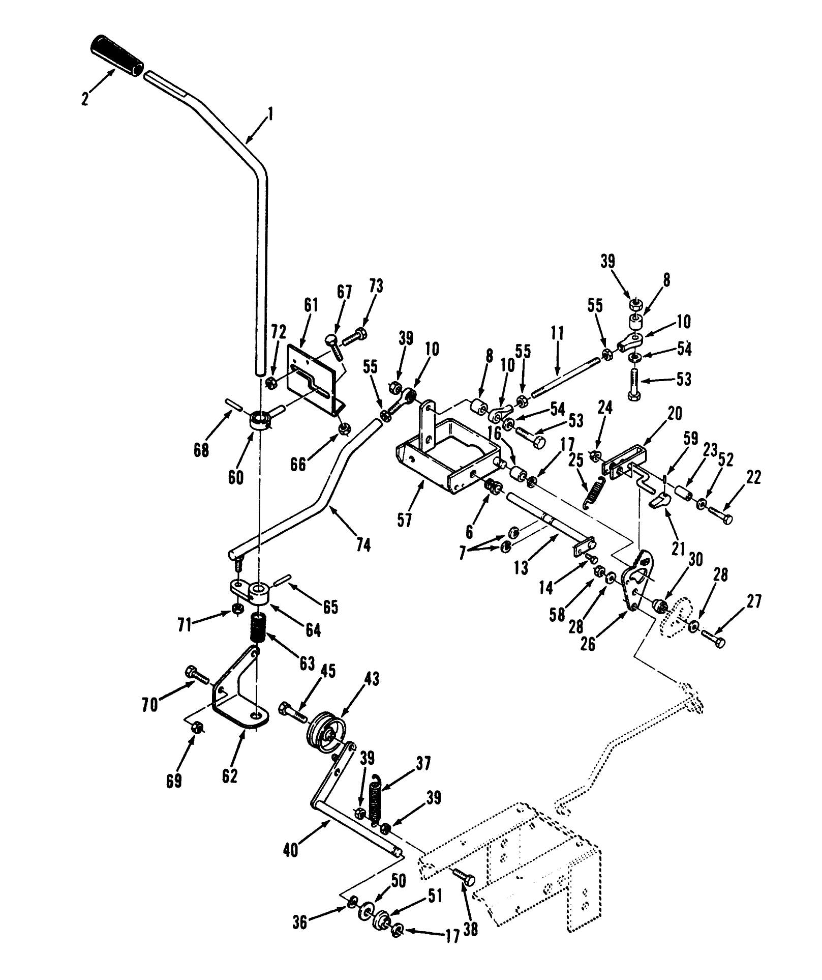 Clutch, Brake And Speed Control Linkage