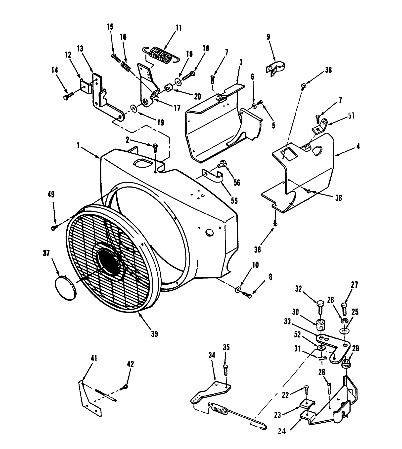 Blower Housing And Governor