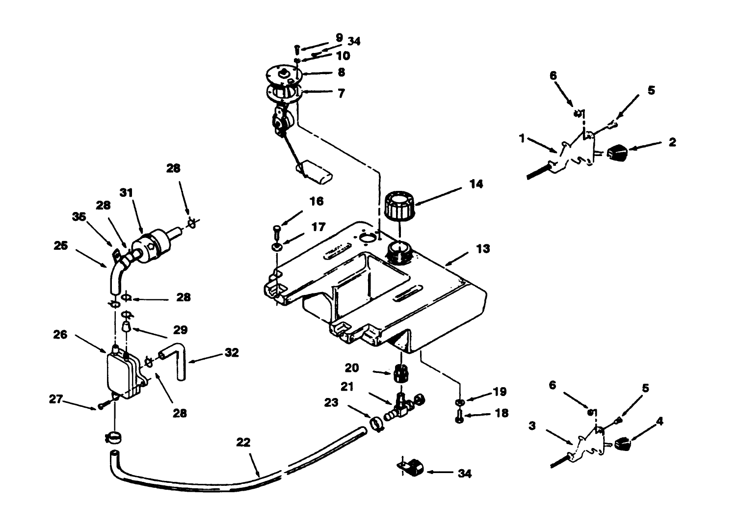 Throttle Choke And Fuel Controls
