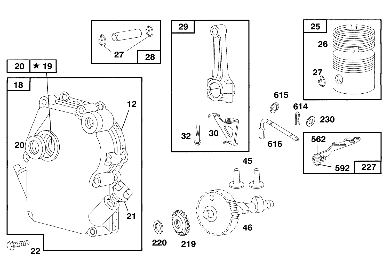 Engine Briggs & Stratton Model 135202-0185-01