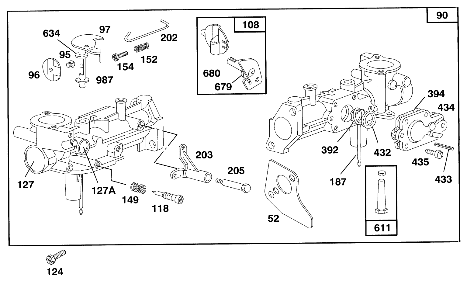 Engine Briggs & Stratton Model 135202-0185-01