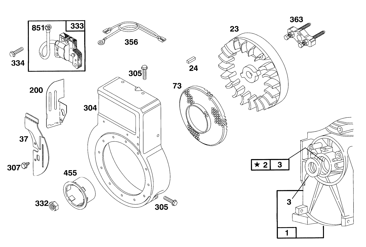 Engine Briggs & Stratton Model 135202-0185-01