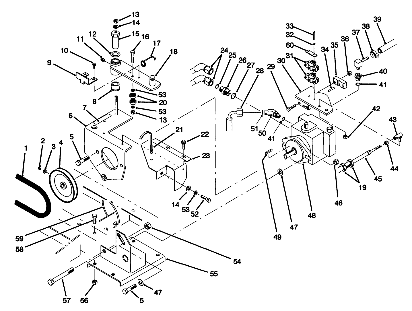 Hydraulic Pump Installation Assembly