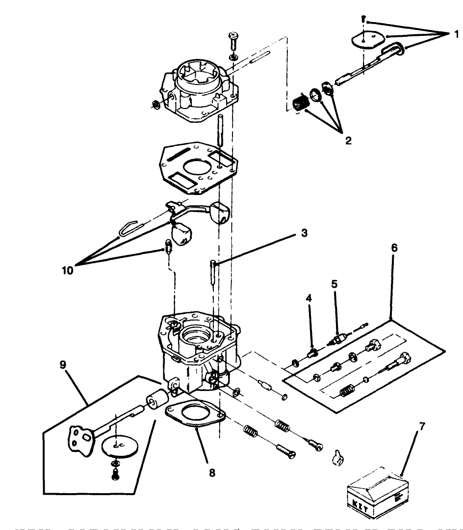 Engine Carburetor Assembly No. 82-0770