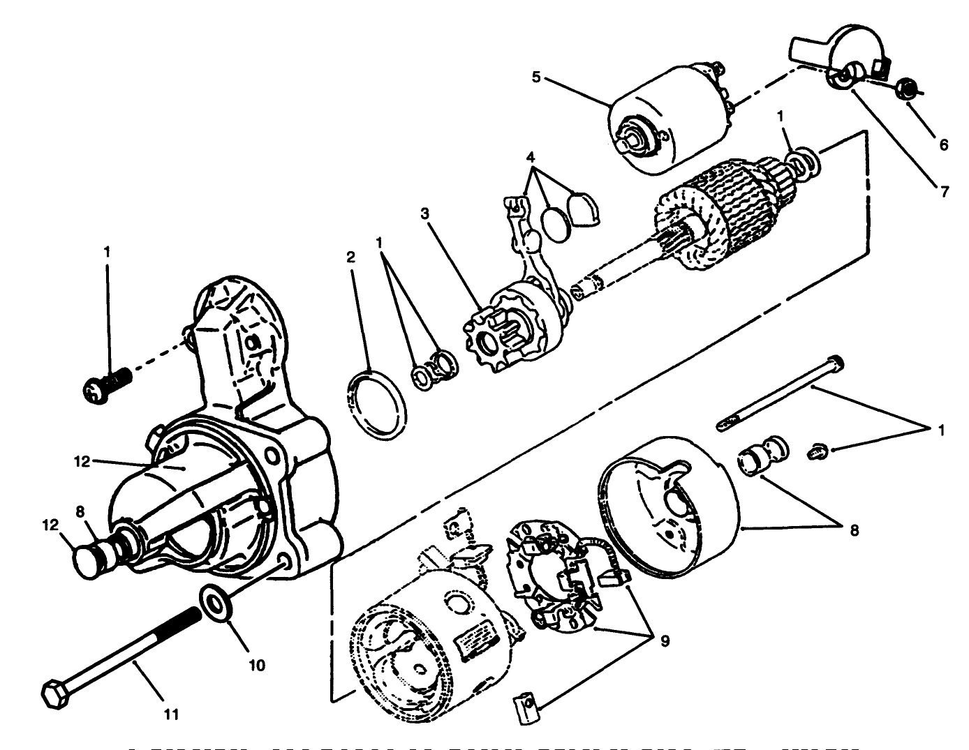 Engine Starter Assembly N0. 71-6040