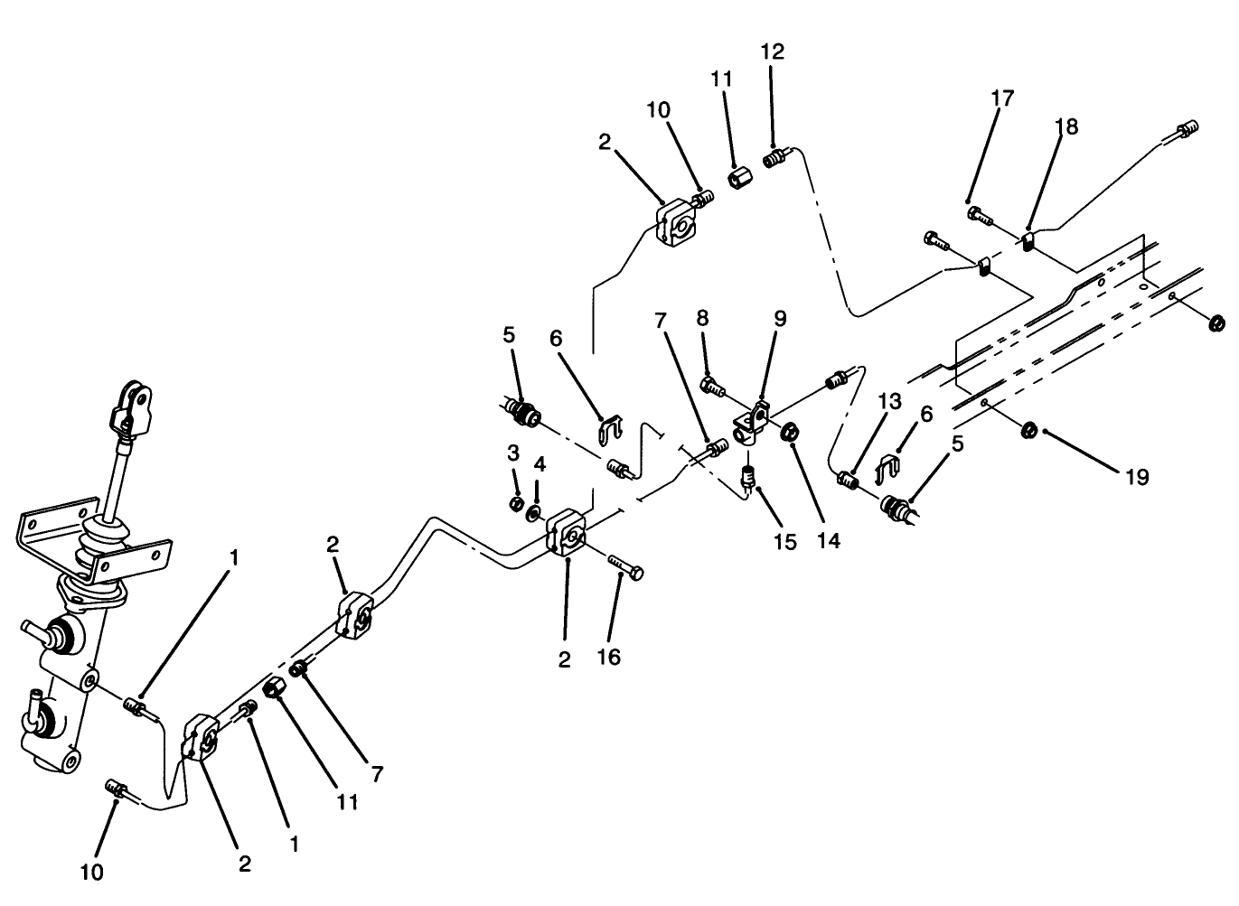 Hydraulic Brake Line Routing Assembly