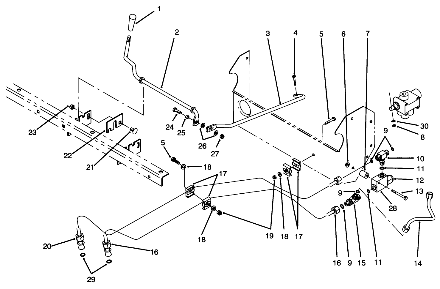 Lift Valve Linkage Assembly