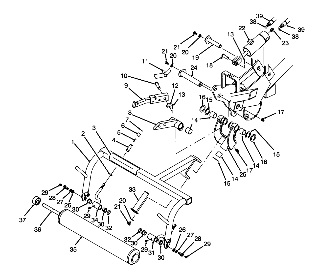 Pull Frame Assembly R.h.