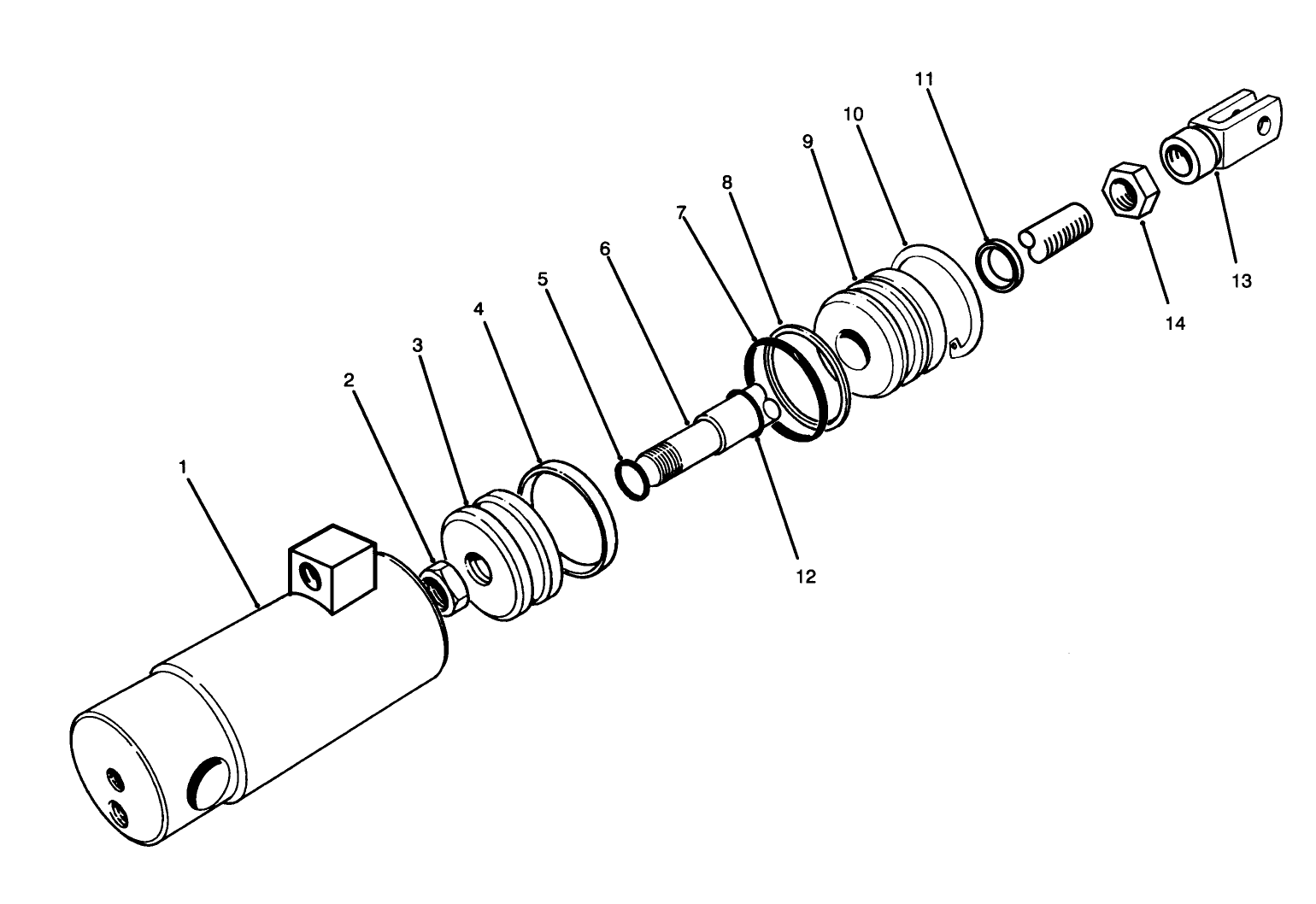 Hydraulic Cylinder Assembly No. 83-2580