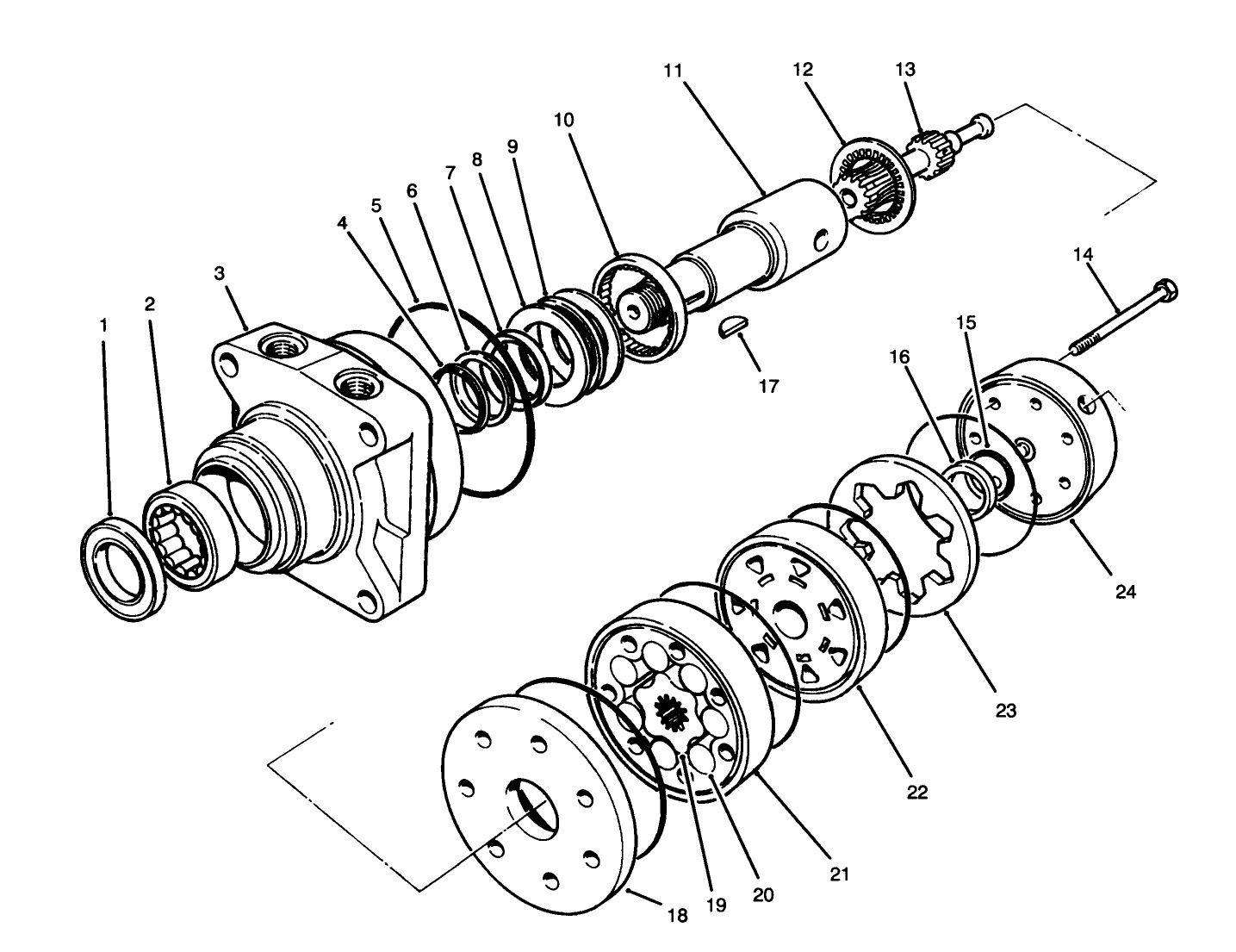 Hydraulic Drive Motor Assembly No. 75-9990