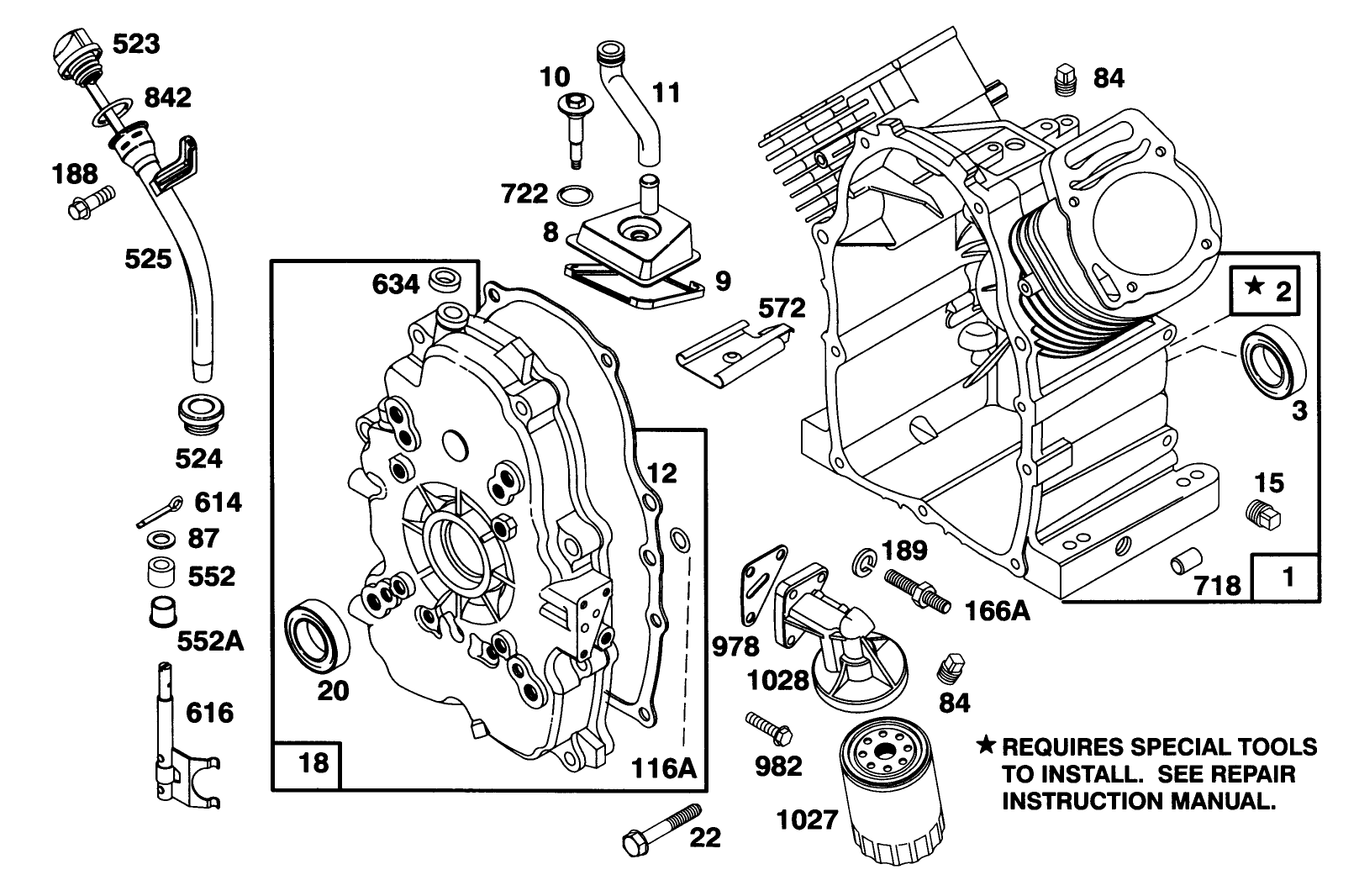 Engine Briggs & Stratton Model 303447-0479-01