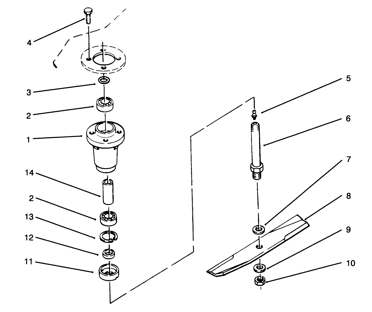 Spindle & Blade Assembly