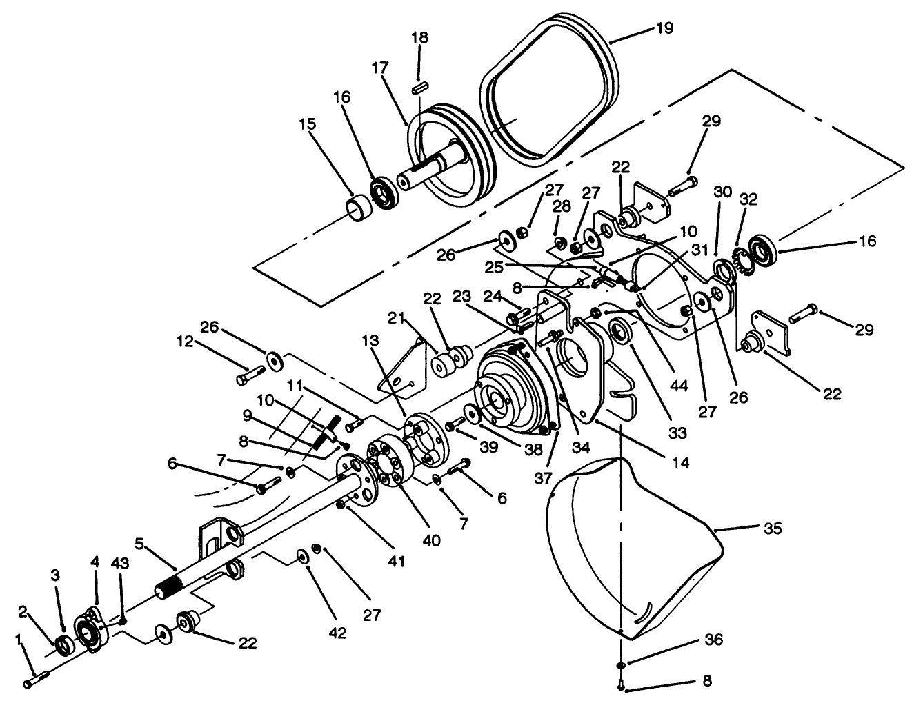 Pto Shaft & Clutch Assembly