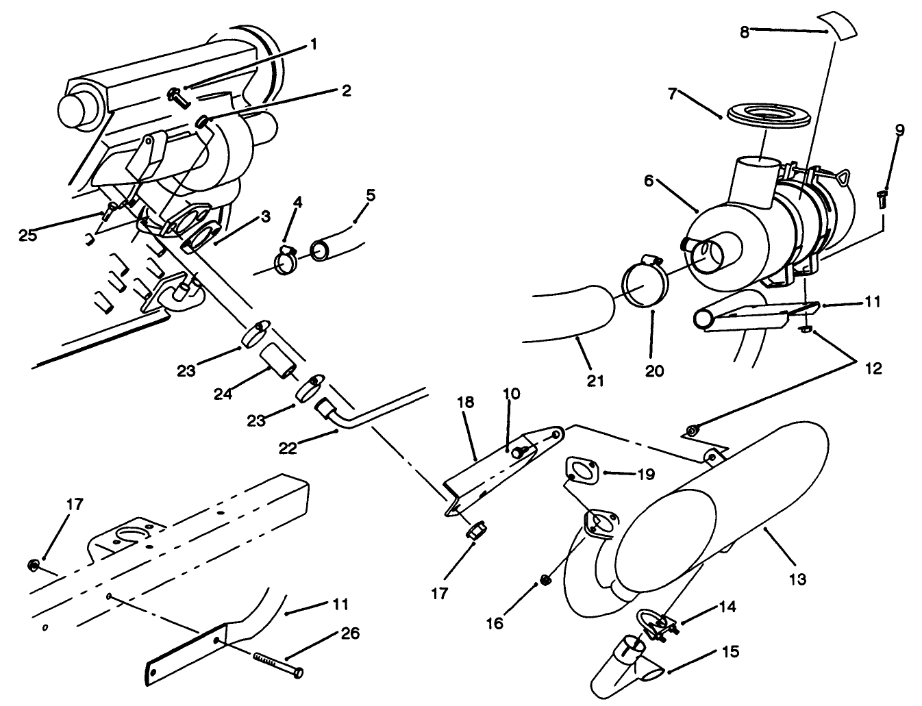Muffler & Air Cleaner Installation Assembly
