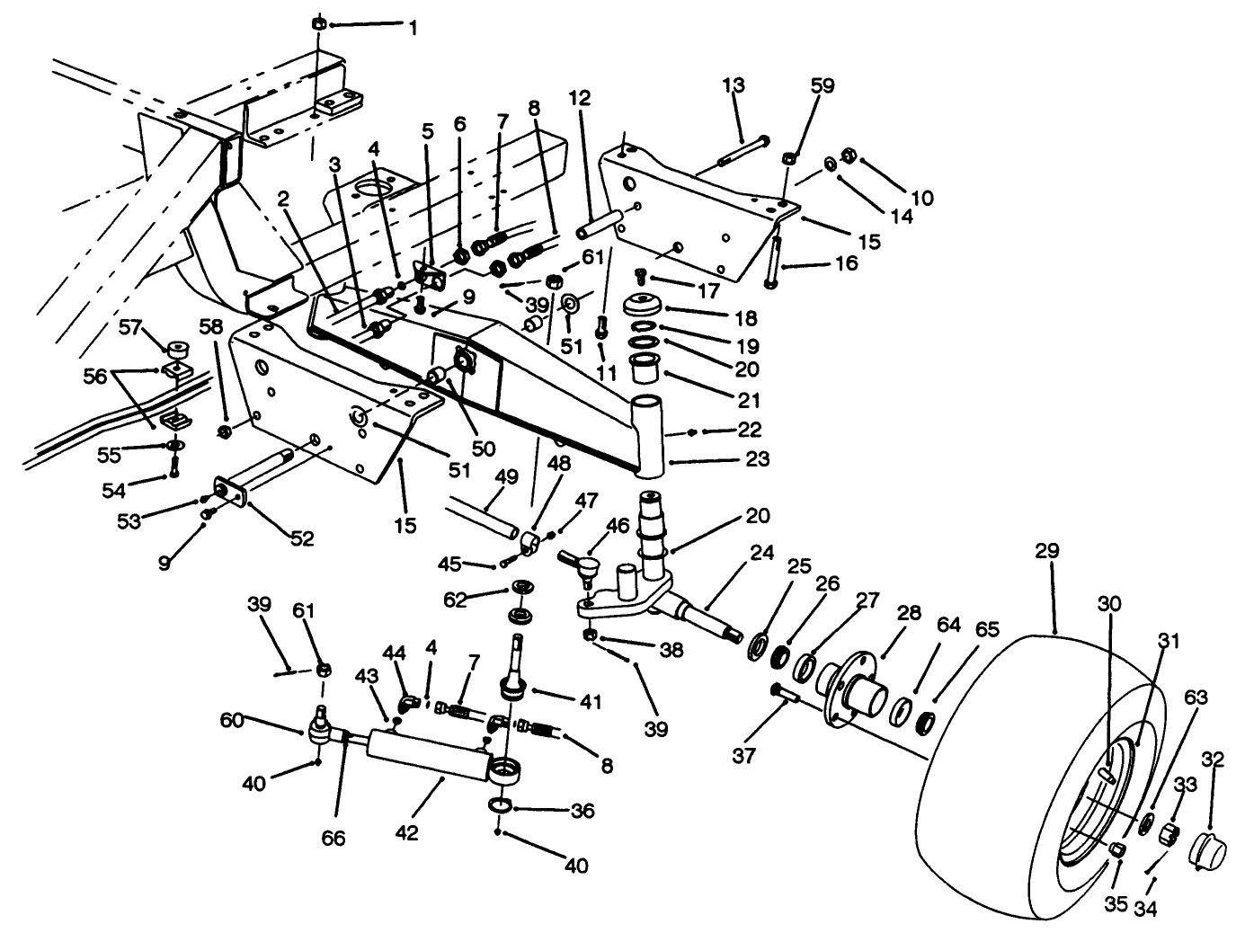 Rear Axle Assembly (model No. 30450)