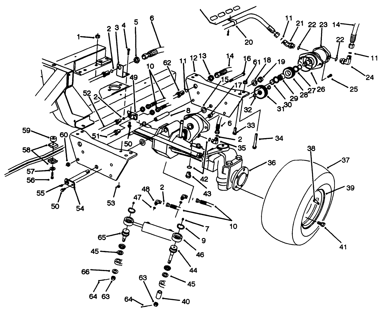 Rear Axle Assembly (model No. 30455)