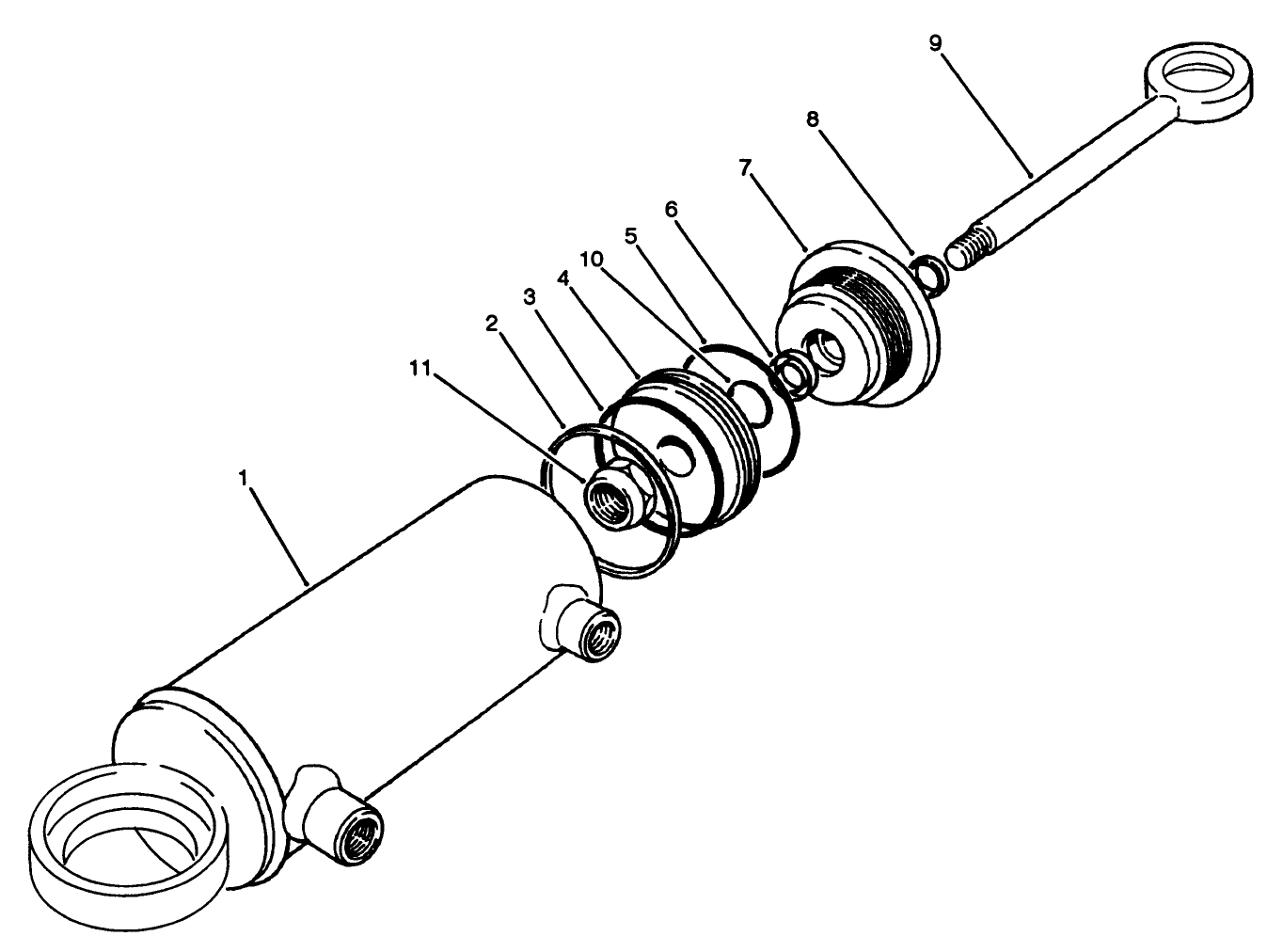 Hydraulic Cylinder No. 92-6584 (model No. 30455)