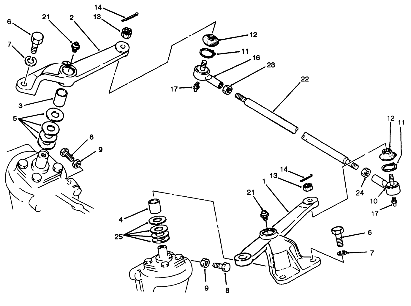 Steering Arm Linkage Axle No. 74-5621 (model No. 30455 Only)