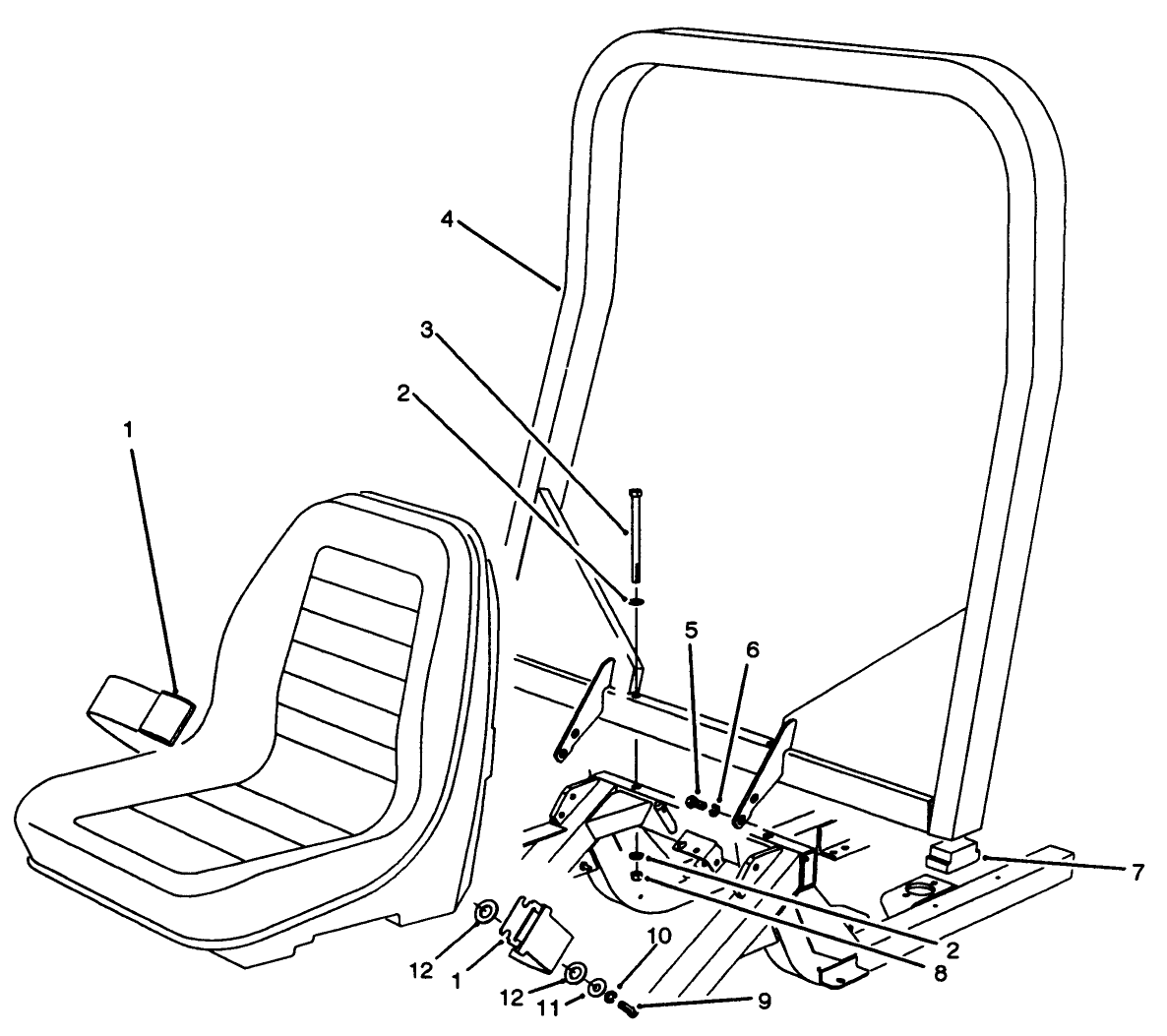 R.o.p.s. Assemblyà (standard For Model No. 30455)(optional For Model No. 30450)
