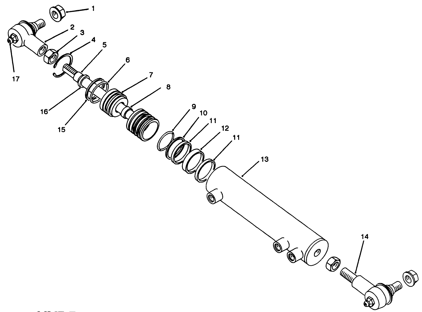 Hydraulic Cylinder Assembly No. 86-2190