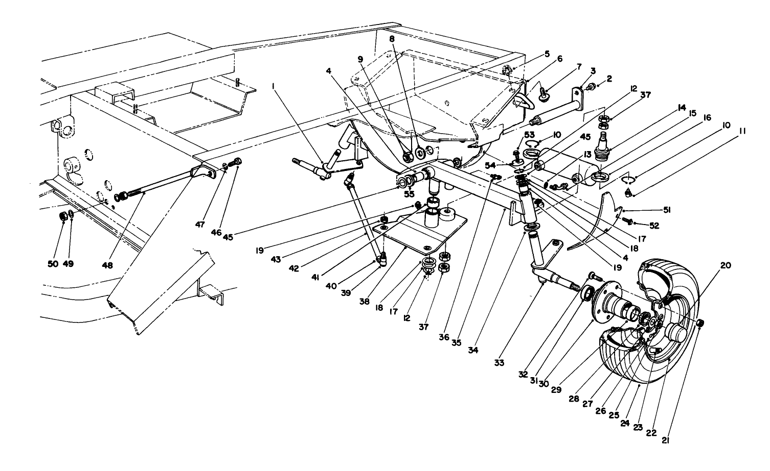 Rear Axle & Wheel Assembly