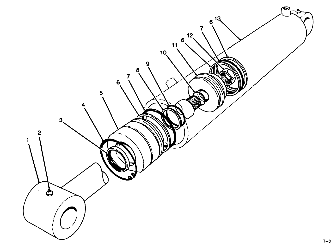 Hydraulic Lift Cylinder Assembly No. 62-4250 (2-1/2