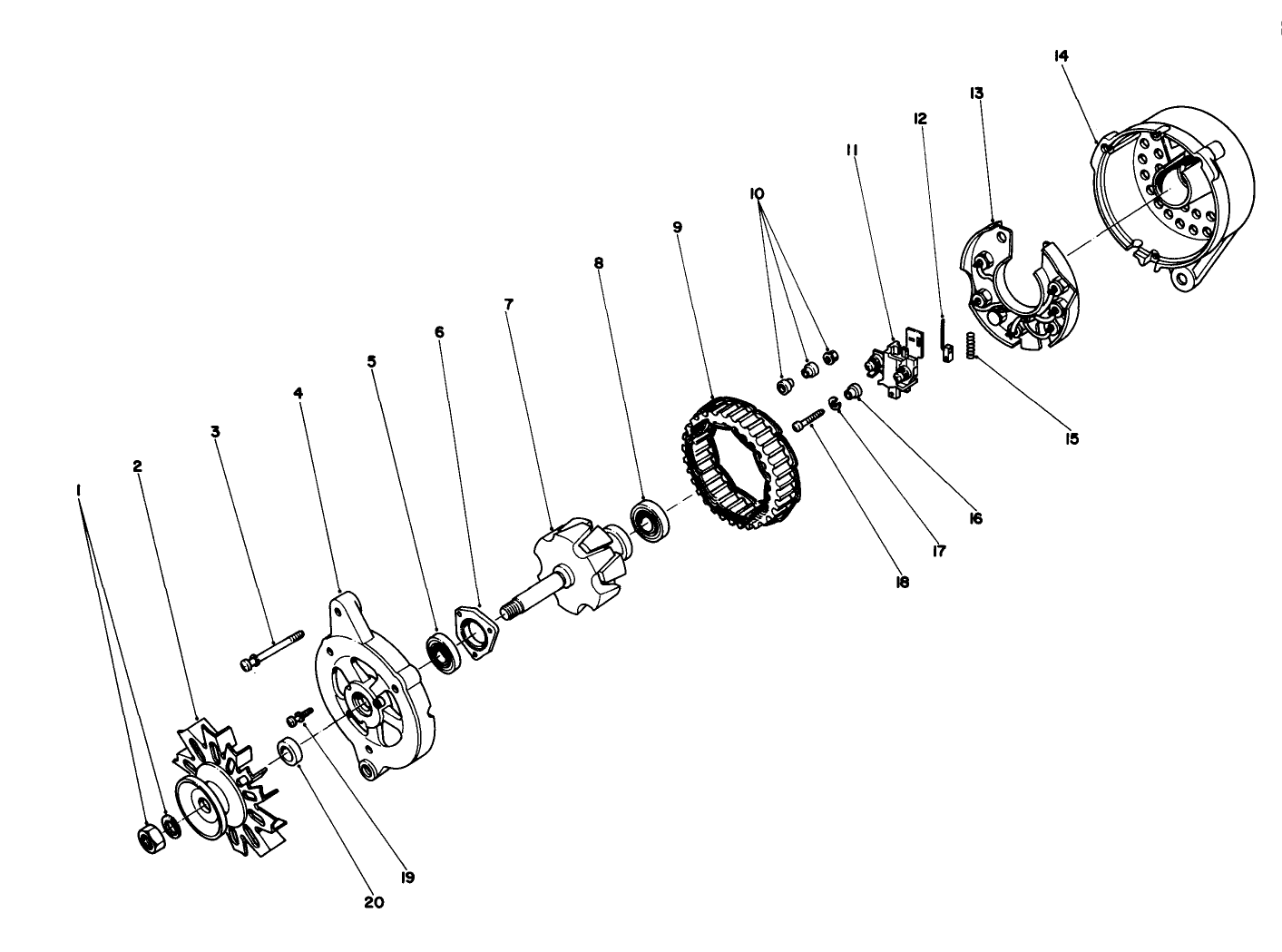 Alternator Assembly No. 43-0390