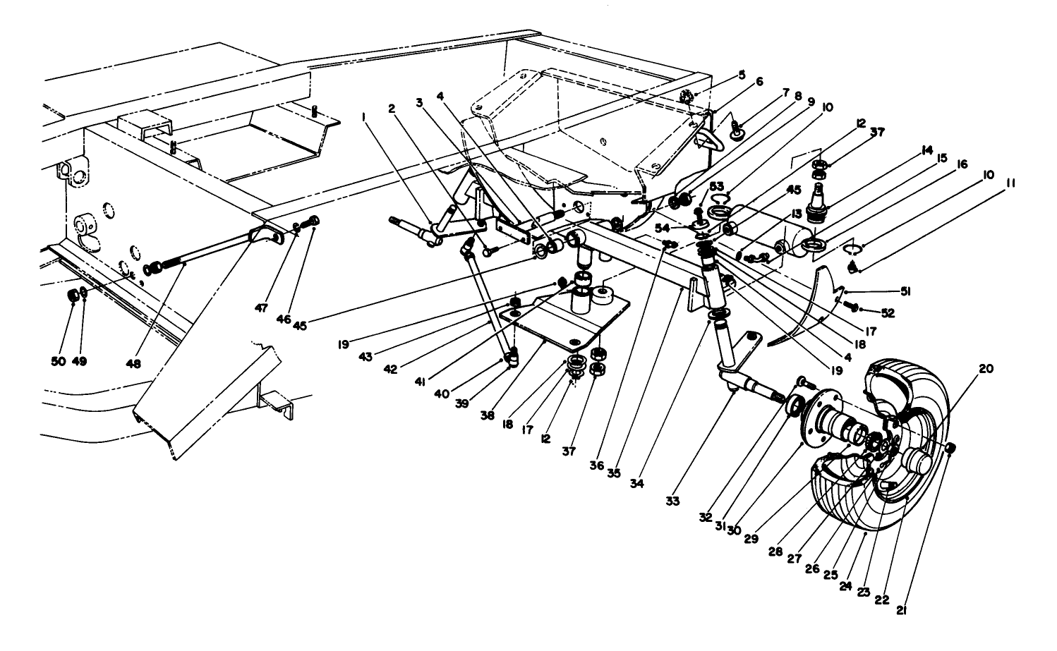 Rear Axle & Wheel Assembly