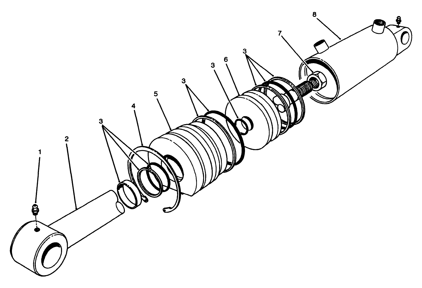 Hydraulic Lift Cylinder Assembly No. 62-4250 (2-1 /2