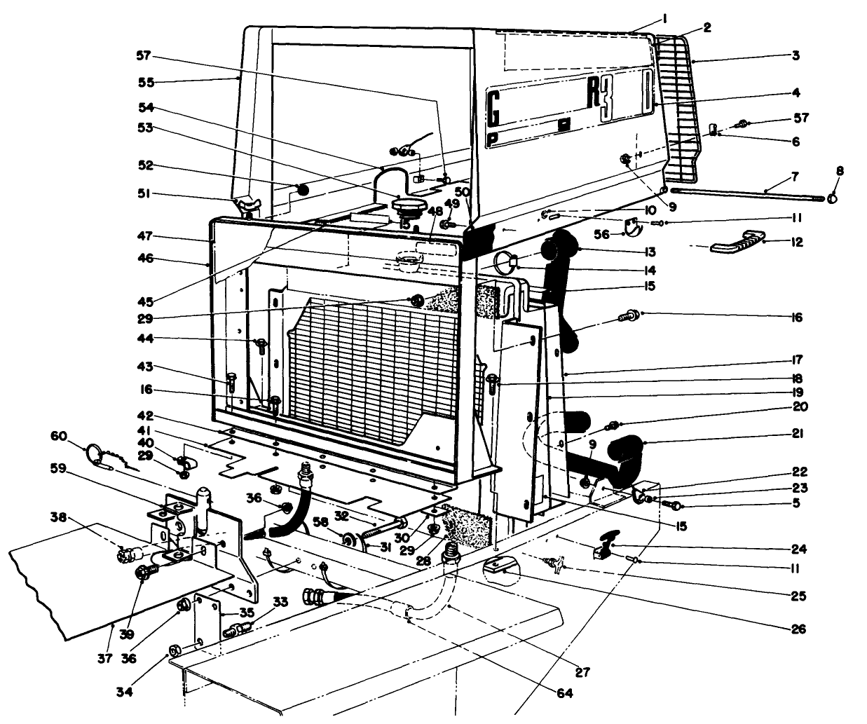 Radiator & Hood Assembly