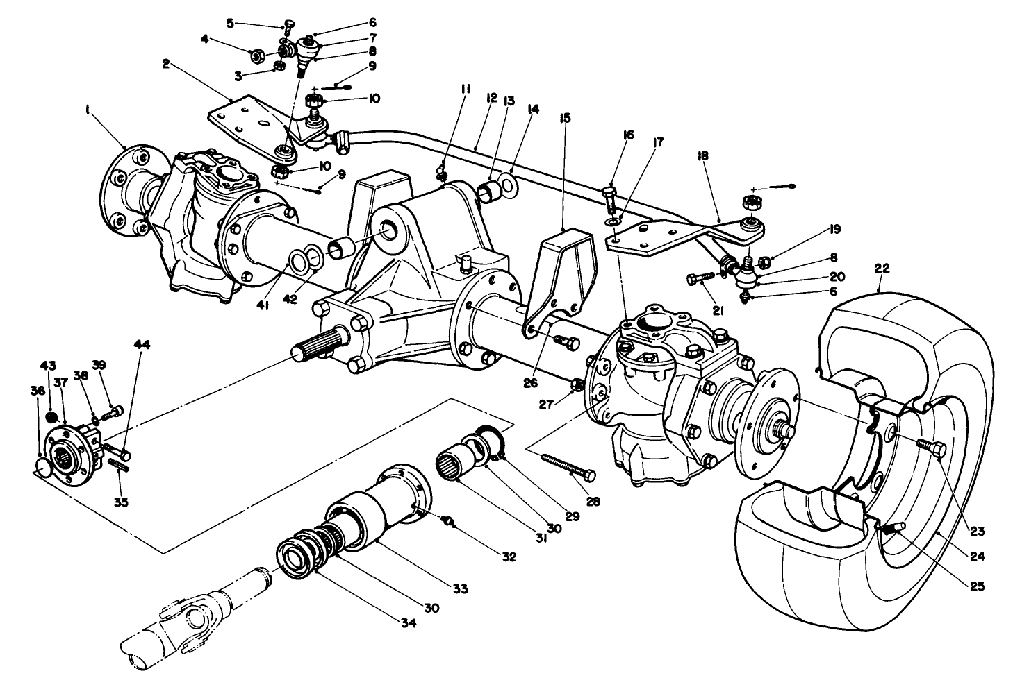 Steerable Axle Assembly