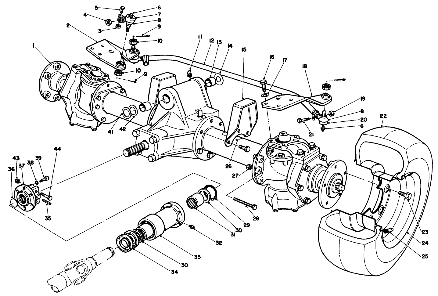 Steerable Axle Assembly