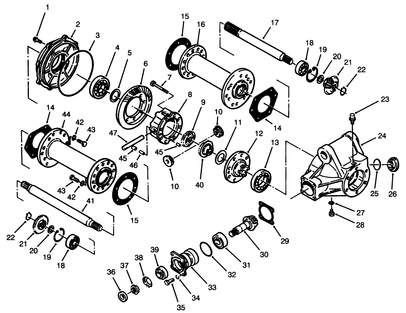 Rear Axle Assembly No. 68-6822 (unit Serial No. 40273-40404)