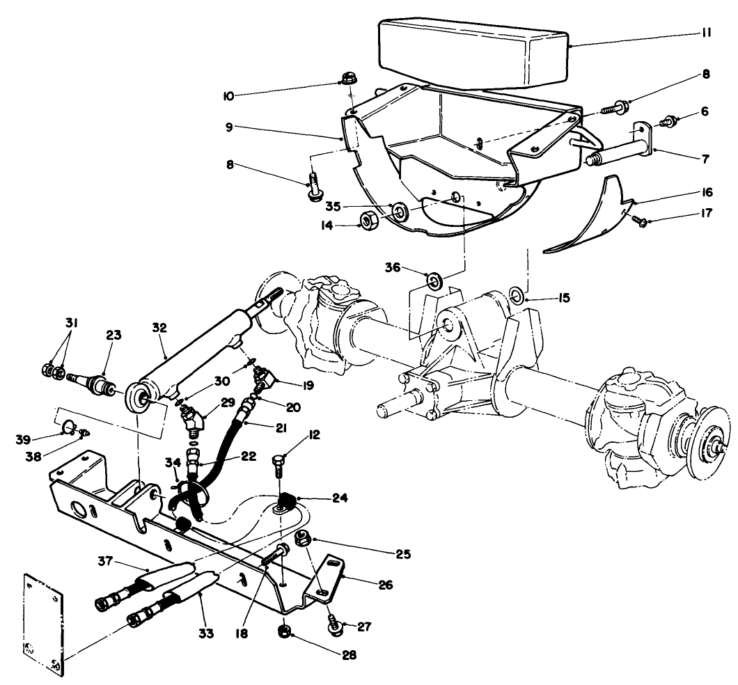 Axle Support & Steering Cross Member