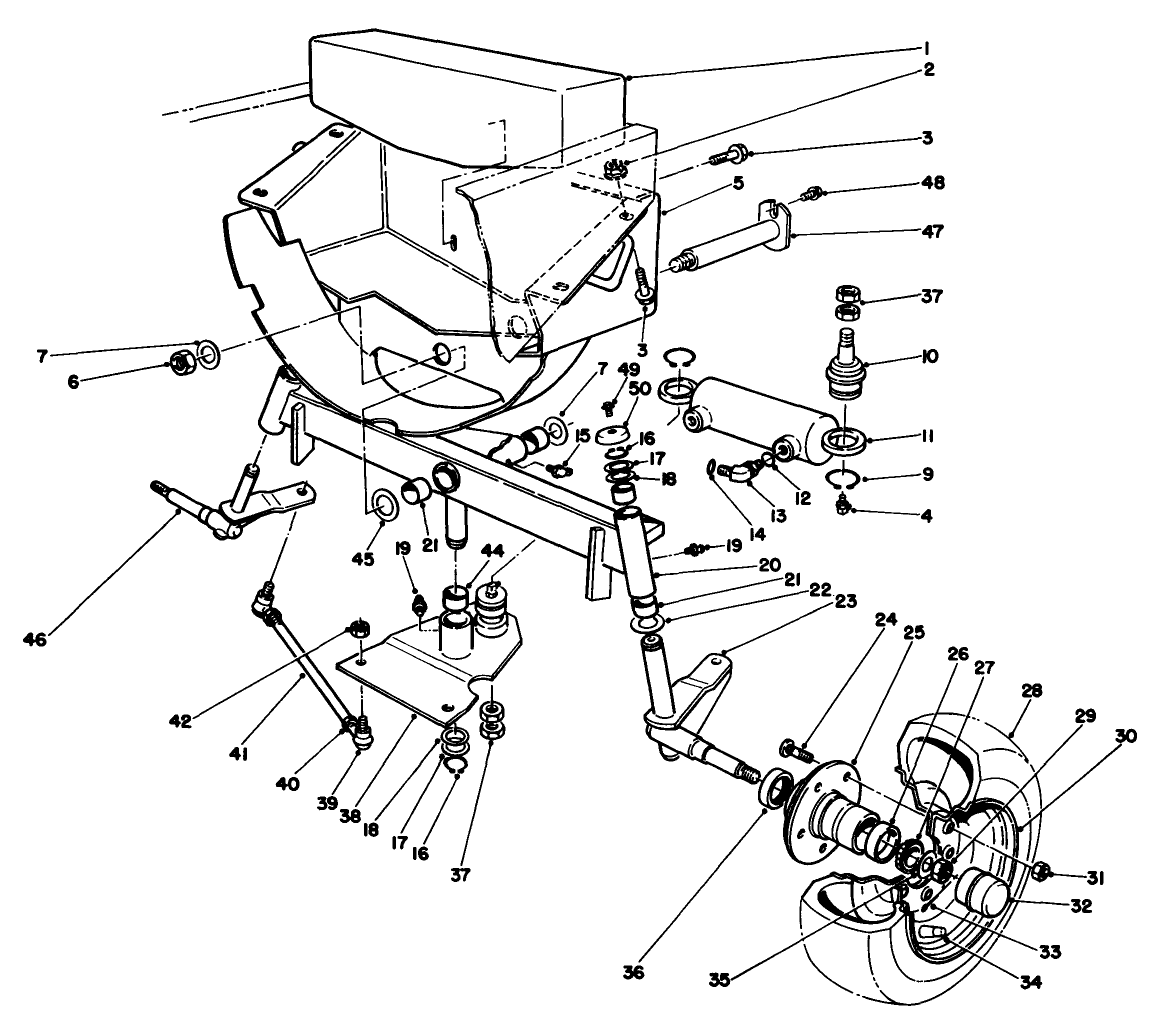 Rear Wheel & Axle Assembly