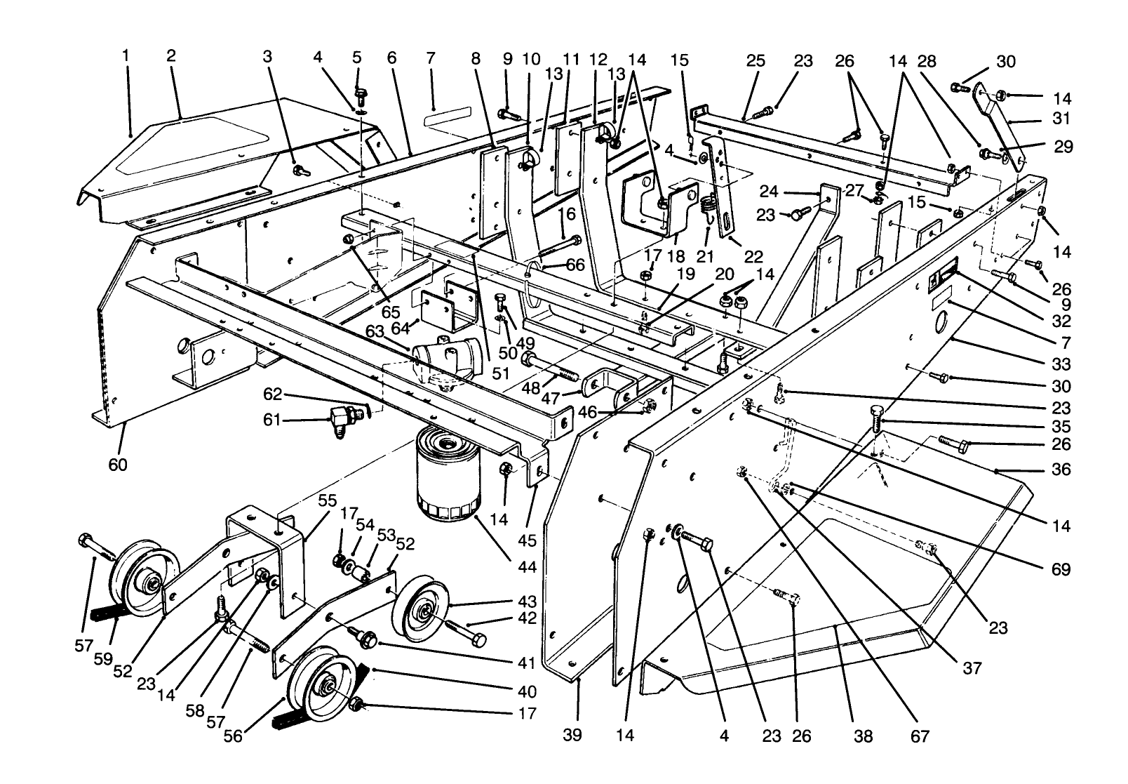 Frame & Jackshaft Assembly