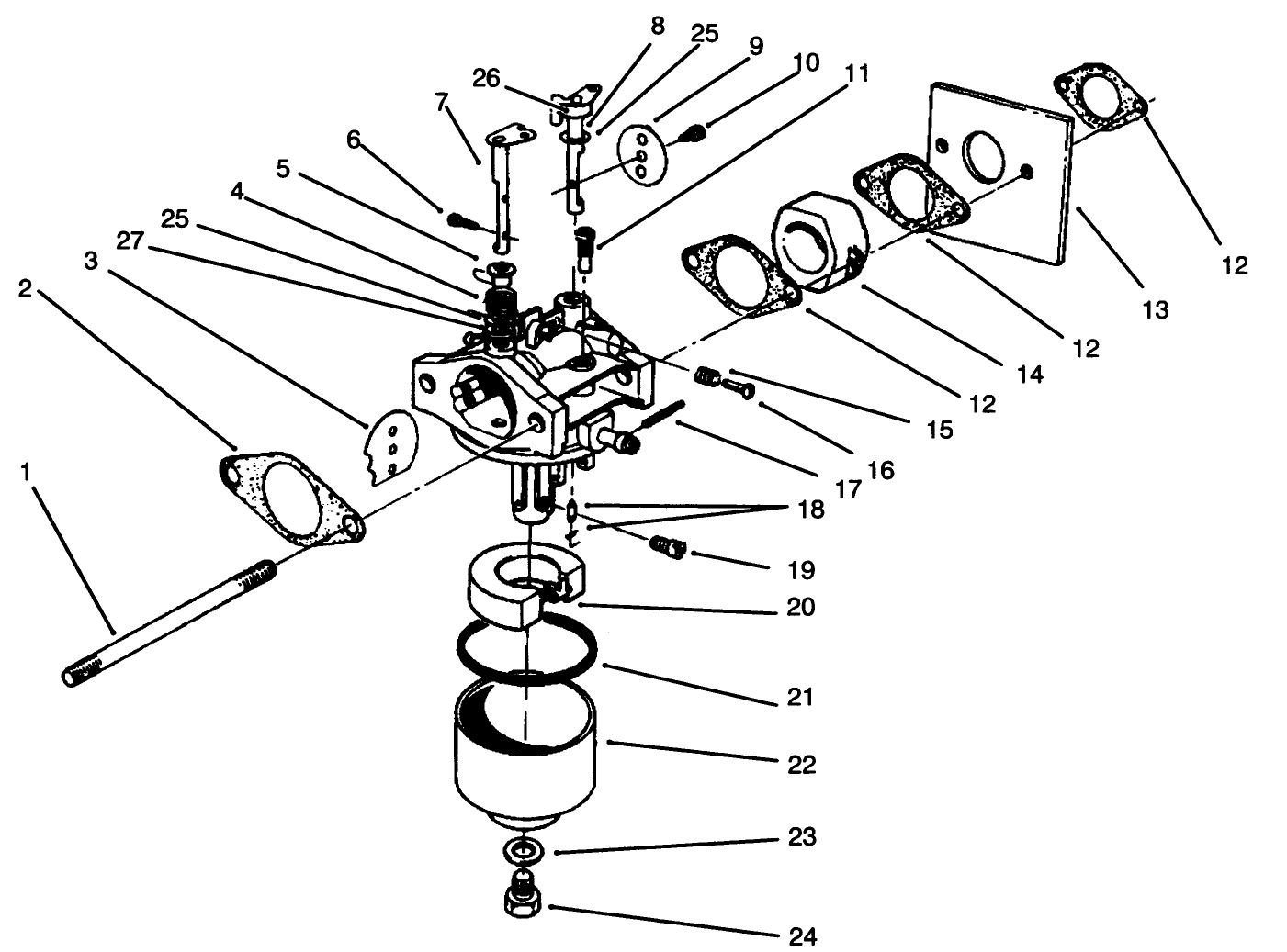 Carburetor Assembly (model No. 47pr4-3)