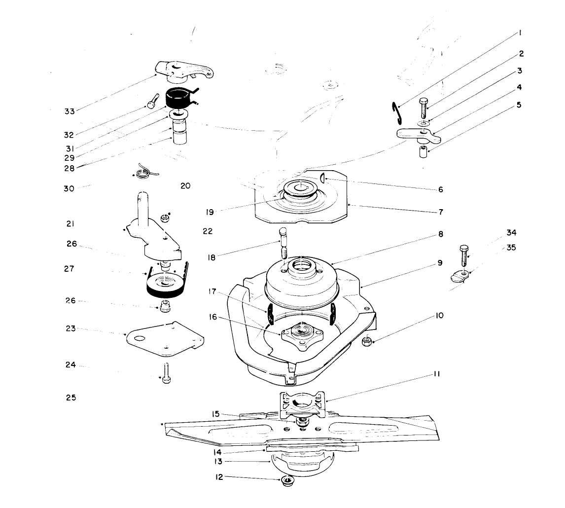 Blade Brake Clutch Assembly