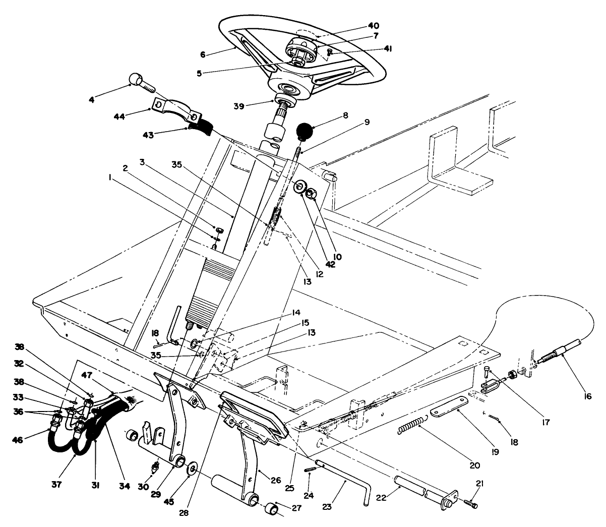 Power Steering & Brake Pedal Assembly