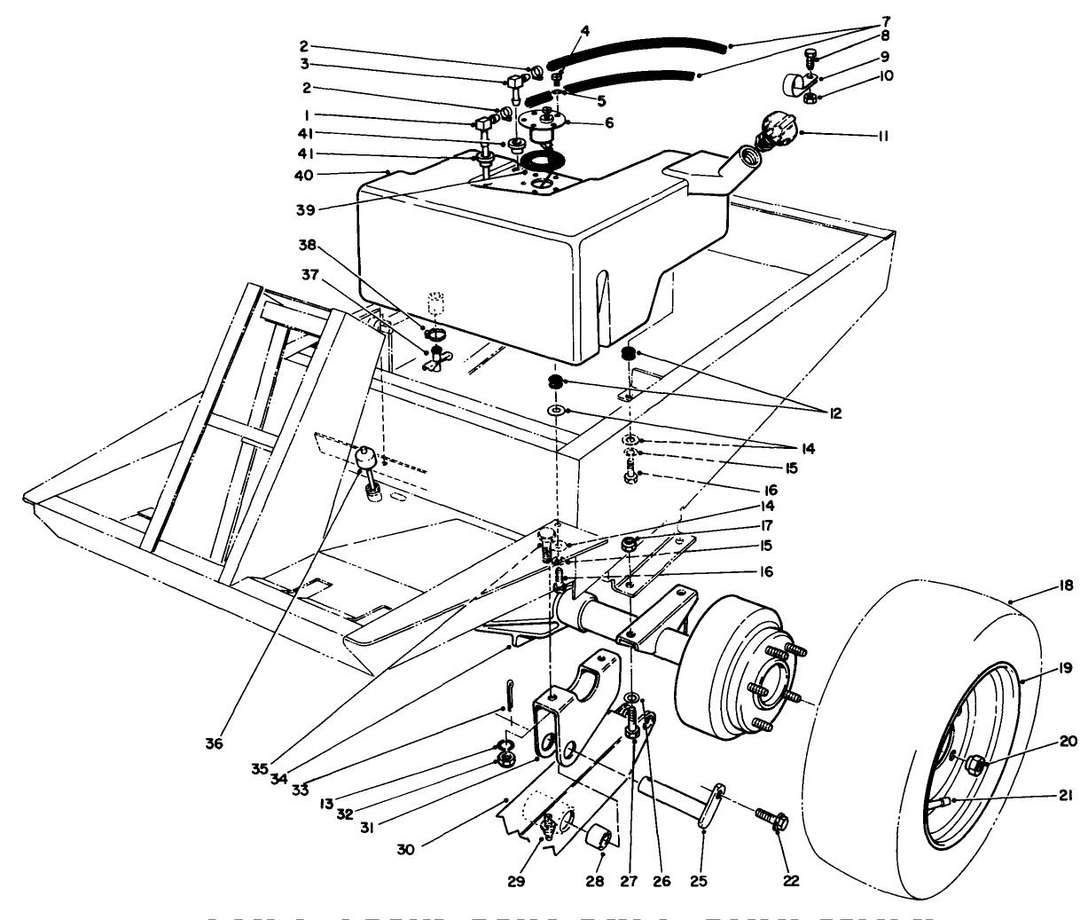 Fuel Tank And Axle Assembly