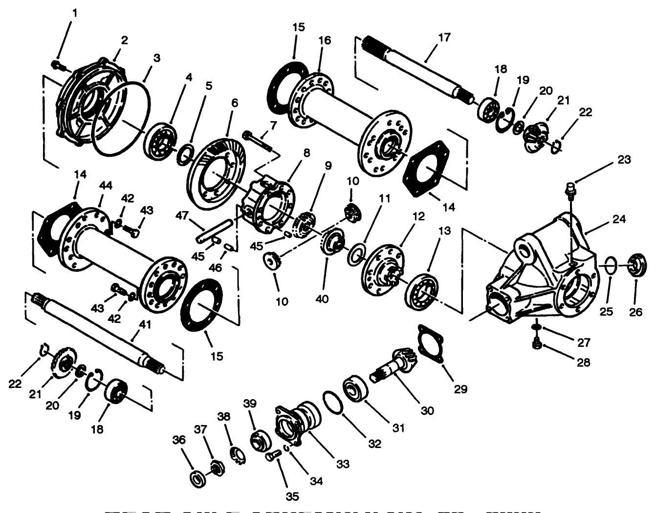 Rear Axle Assembly No. 68-6822