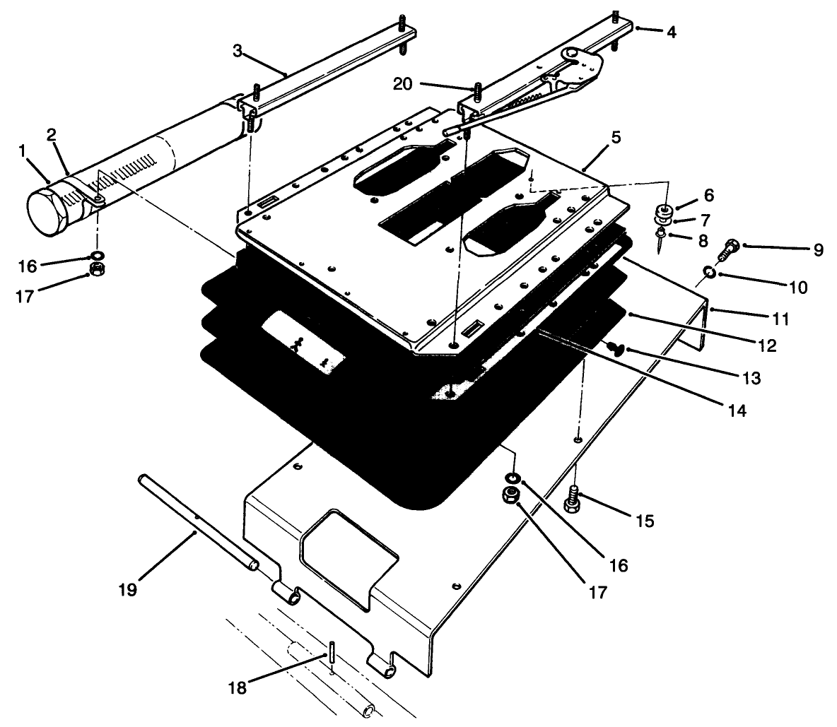 Seat Pivot And Bellows Assembly